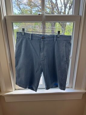 Vineyard Vines Slate Blue Flat Front Chino Shorts